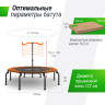 Батут UNIX LINE FITNESS PREMIUM (127 см) Orange TR127FITPMOG