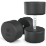 Гантель круглая UNIX FIT PRO обрезиненная 40 кг DBRND40PBKx2